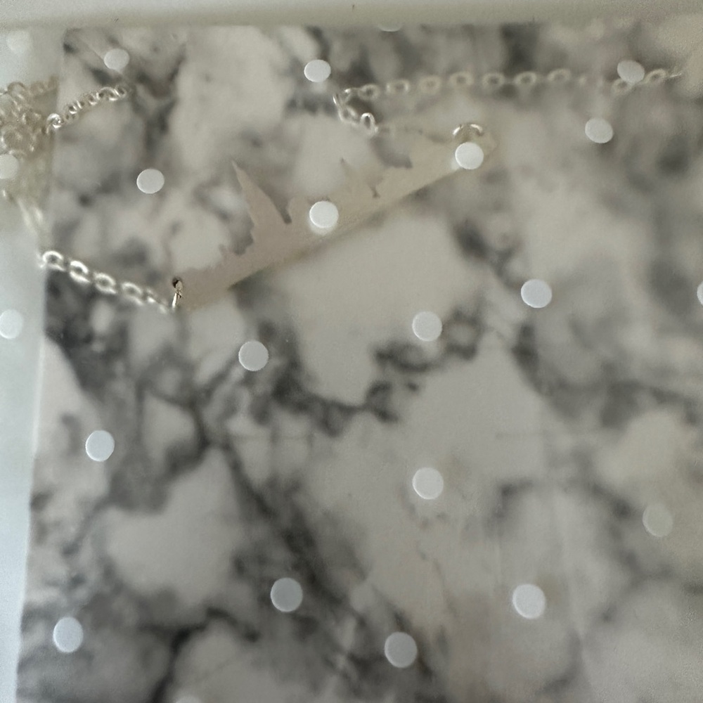 UNKNOWN BRAND Silver NYC Skyline Necklace